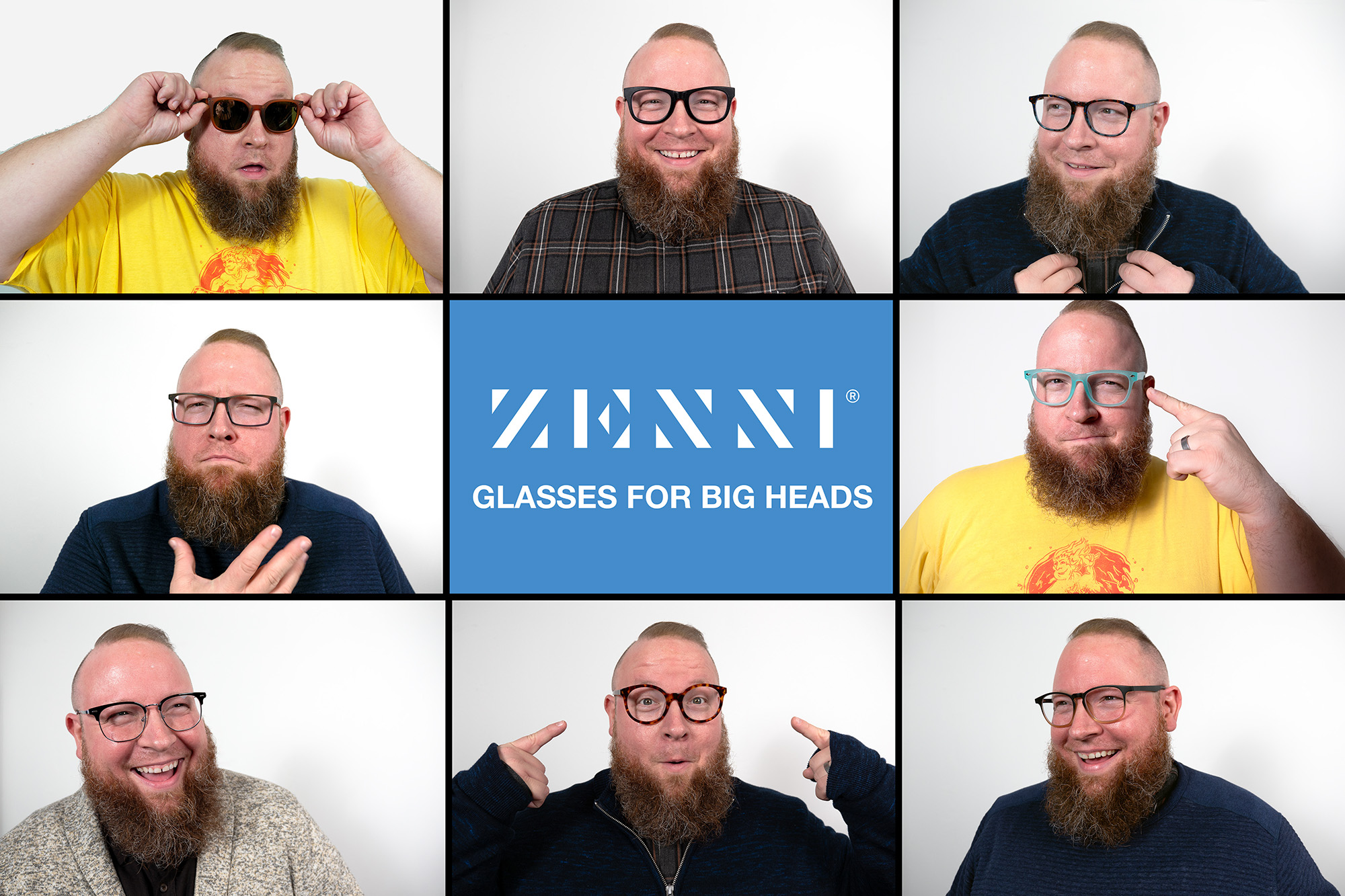 Zenni Optical Best Glasses for Big Heads