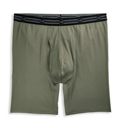 Big & Tall Harbor Bay Performance Solid Boxer Brief - Dusty Olive