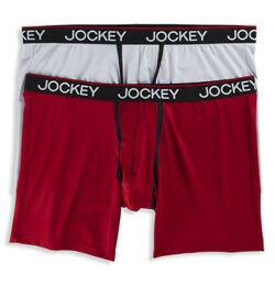 Big & Tall Jockey 2-pk Chafe-Proof Micro Boxer Briefs - Red/Gry Dove