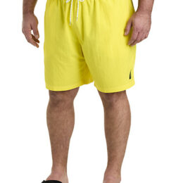 Big & Tall Nautica Anchor Print Swim Trunks - Yellow