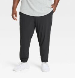 Men's Big Lightweight Tricot Joggers - All in Motion™ Black L