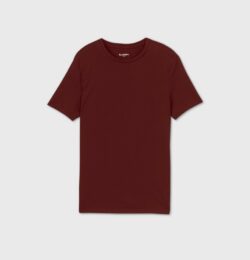 Men's Big & Tall Every Wear Short Sleeve T-Shirt - Goodfellow & Co™ Pomegranate Mystery L