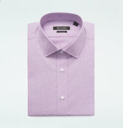 Indochino Men's Custom Hadleigh Plaid Lavender Purple Shirt 100% Cotton