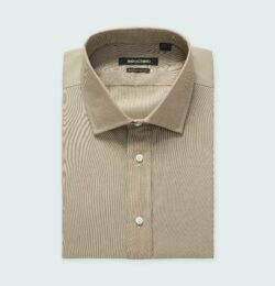 Indochino Men's Custom Hailey Cotton Stretch Sand Shirt Cotton/Spandex