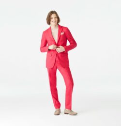 Indochino Men's Custom Harrogate Fuchsia Pink Suit Wool/Cashmere