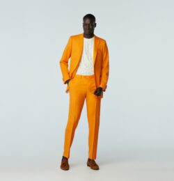 Indochino Men's Custom Harrogate Orange Suit Wool/Cashmere