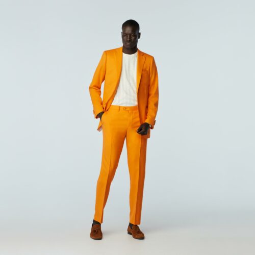 Indochino Men's Custom Harrogate Orange Suit Wool/Cashmere