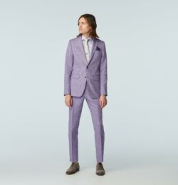 Indochino Men's Custom Madesimo Linen Purple Suit