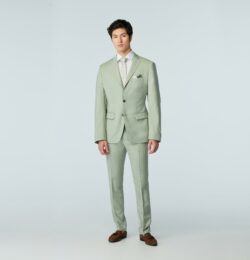 Indochino Men's Custom Milano Light Sage Green Suit 100% Wool