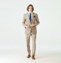 Indochino Men's Custom Sailsbury Linen Brown Suit