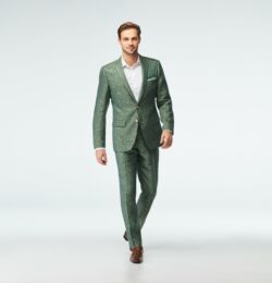 Indochino Men's Custom Sailsbury Linen Green Blazer