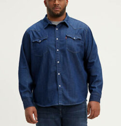 Levi's Classic Western Shirt Chambray (Big) - Men's L