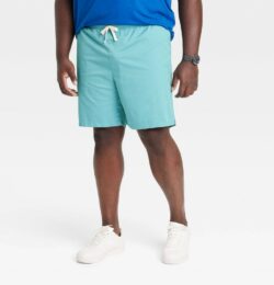 Men's Big & Tall 7" Everyday Pull-On Shorts - Goodfellow & Co™ Turquoise Blue L