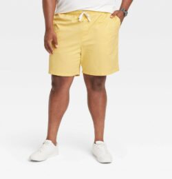 Men's Big & Tall 7" Everyday Pull-On Shorts - Goodfellow & Co™ Yellow L