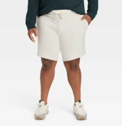 Men's Big & Tall 8.5" Elevated Knit Pull-On Shorts - Goodfellow & Co™ White 2
