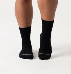Men's Solid Cushioned Micro Crew Socks