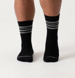 Men's Vintage Stripe Cushioned Crew Socks