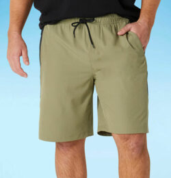 Xersion Mens Lined Board Shorts Big and Tall, X-large Tall, Green