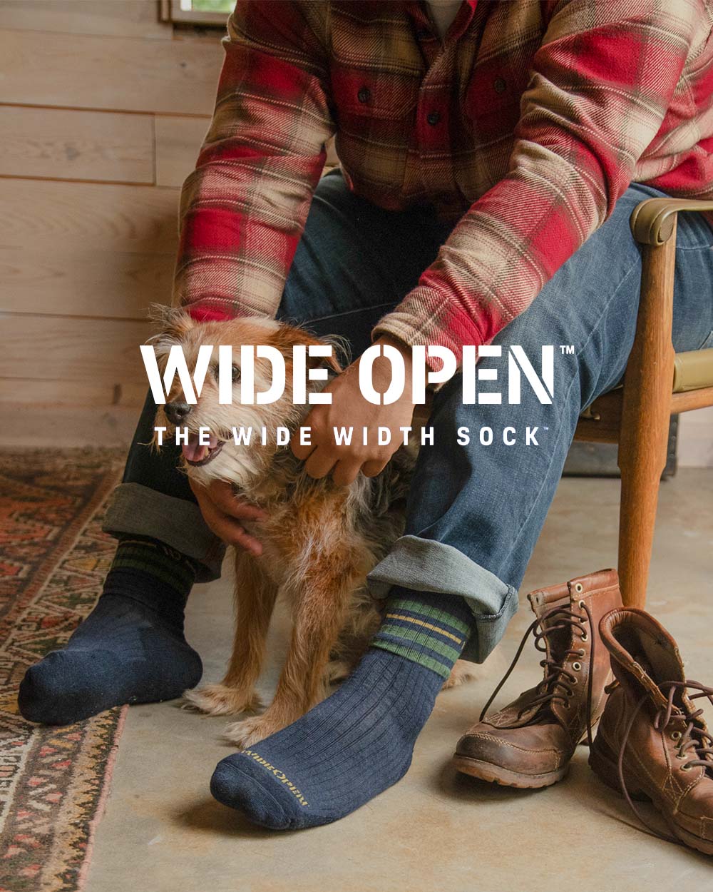 Shop Wide Open Socks for big feet at Chubstr