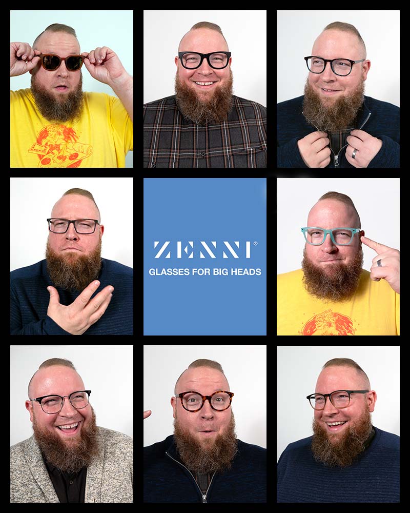 Shop Zenni Optical Wide Glasses for Big Heads