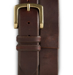 Big & Tall Harbor Bay Jeans Leather Belt - Brown