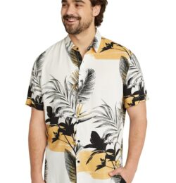 Griffen Leaf Print Shirt