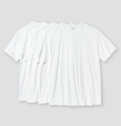Men's Big & Tall Short Sleeve 4pk Crewneck T-Shirt - Goodfellow & Co™ White L