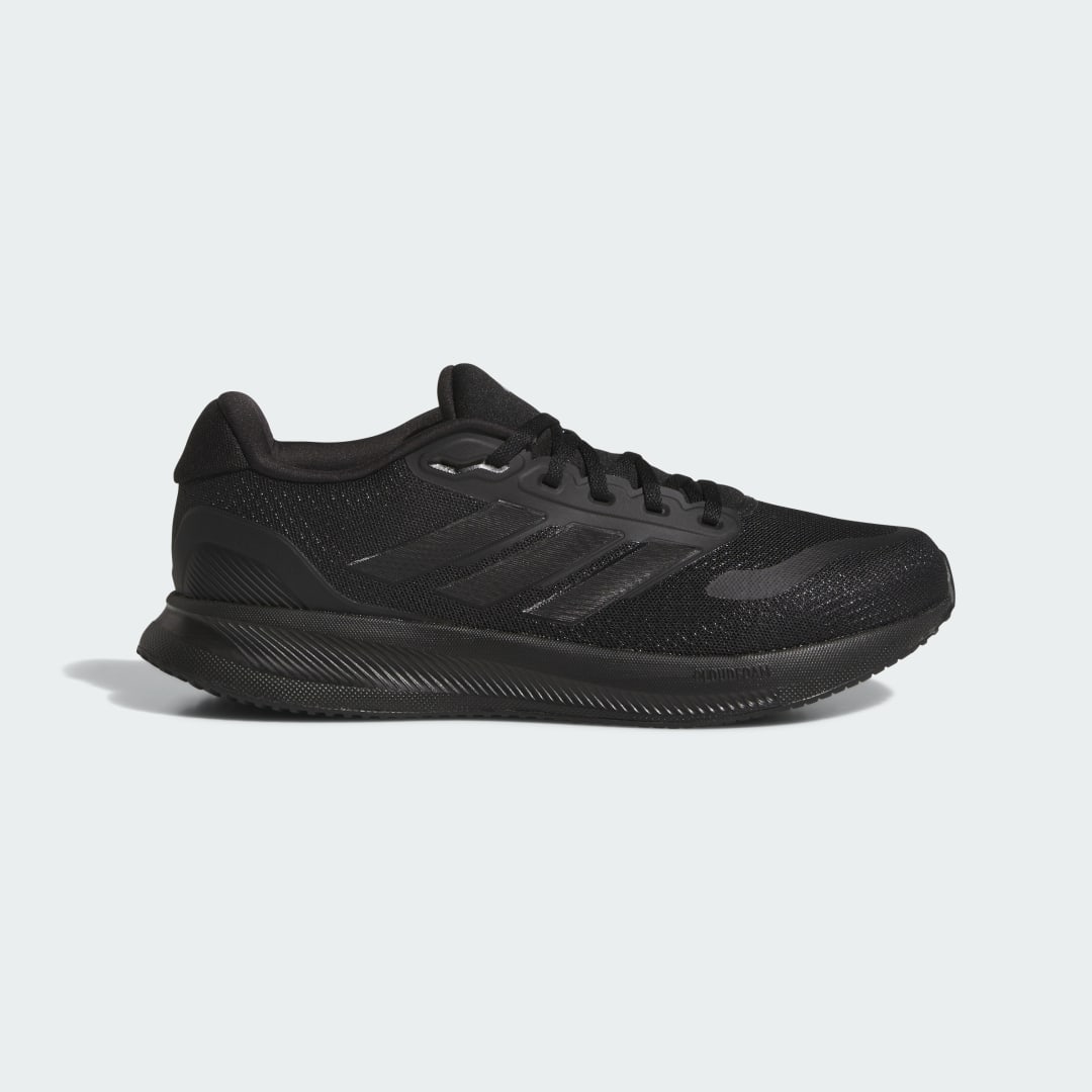 adidas Runfalcon 5 Wide Running Shoes Core Black 8 Mens | Chubstr