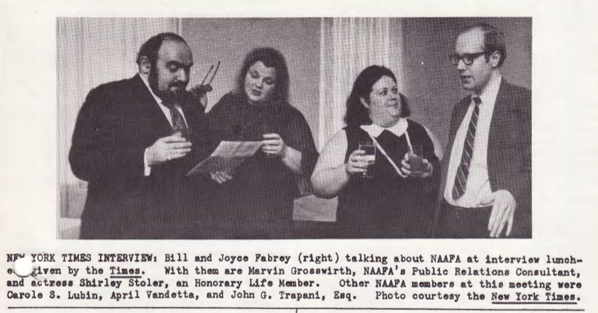 Bill Fabrey, Founder of NAAFA and Pioneer of Fat Acceptance, Dies at 84
