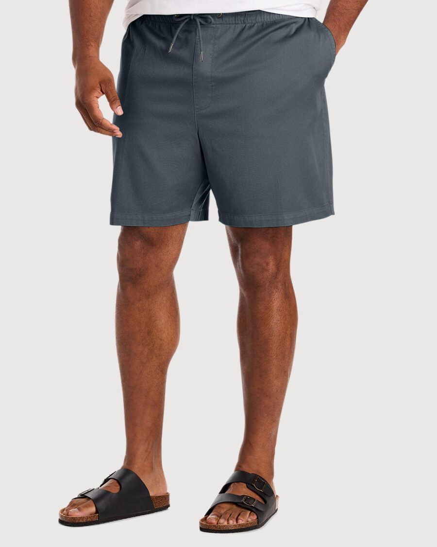 Big & Tall Men's Athletic-Fit Pull-On Shorts - Blue - Size 3XL