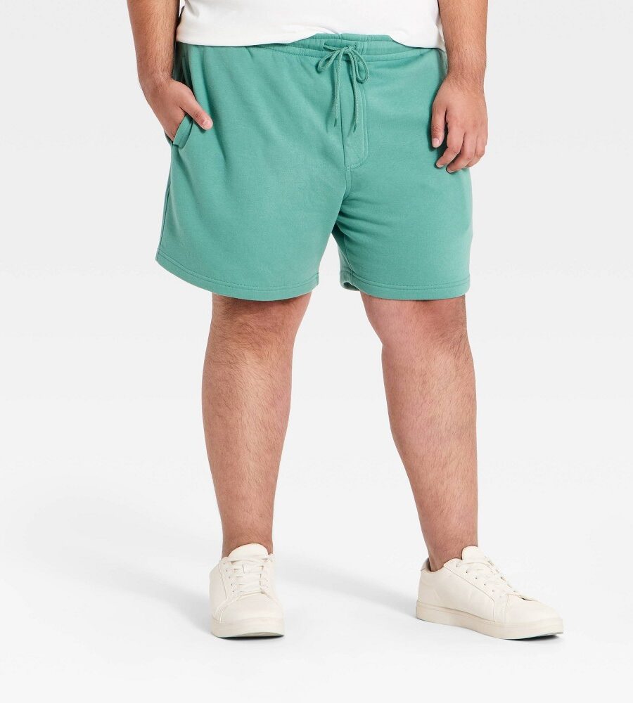 Men's Big & Tall 7" Ultra Soft Fleece Shorts - Goodfellow & Co™ Green 4XL