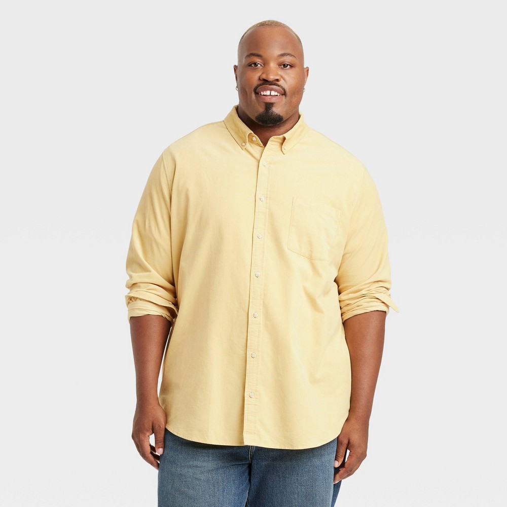 Long Sleeve Mid-Weight Corduroy Button-Down Shirt