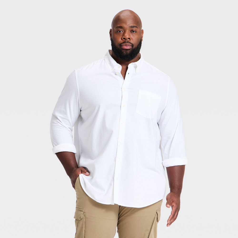 Every Wear Long Sleeve Oxford Shirt – True White